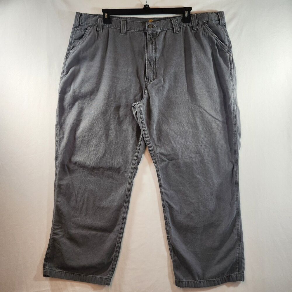 Carhartt Relaxed Fit Men's Carpenter Jeans Work Pants 48 x 30 Grey 102291-039
